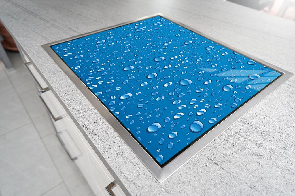 GLAS-SCHNEIDEBRETT 52x30 TROPFEN