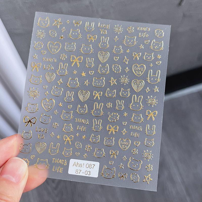 

3D Мультяшный Рельеф Граффити Наклейка для Ногтей Маленький Узор Декоративная Наклейка Наклейки для Нейл-арта Инструмент для Маникюра Шармы для Маникюра Декаль as the picture