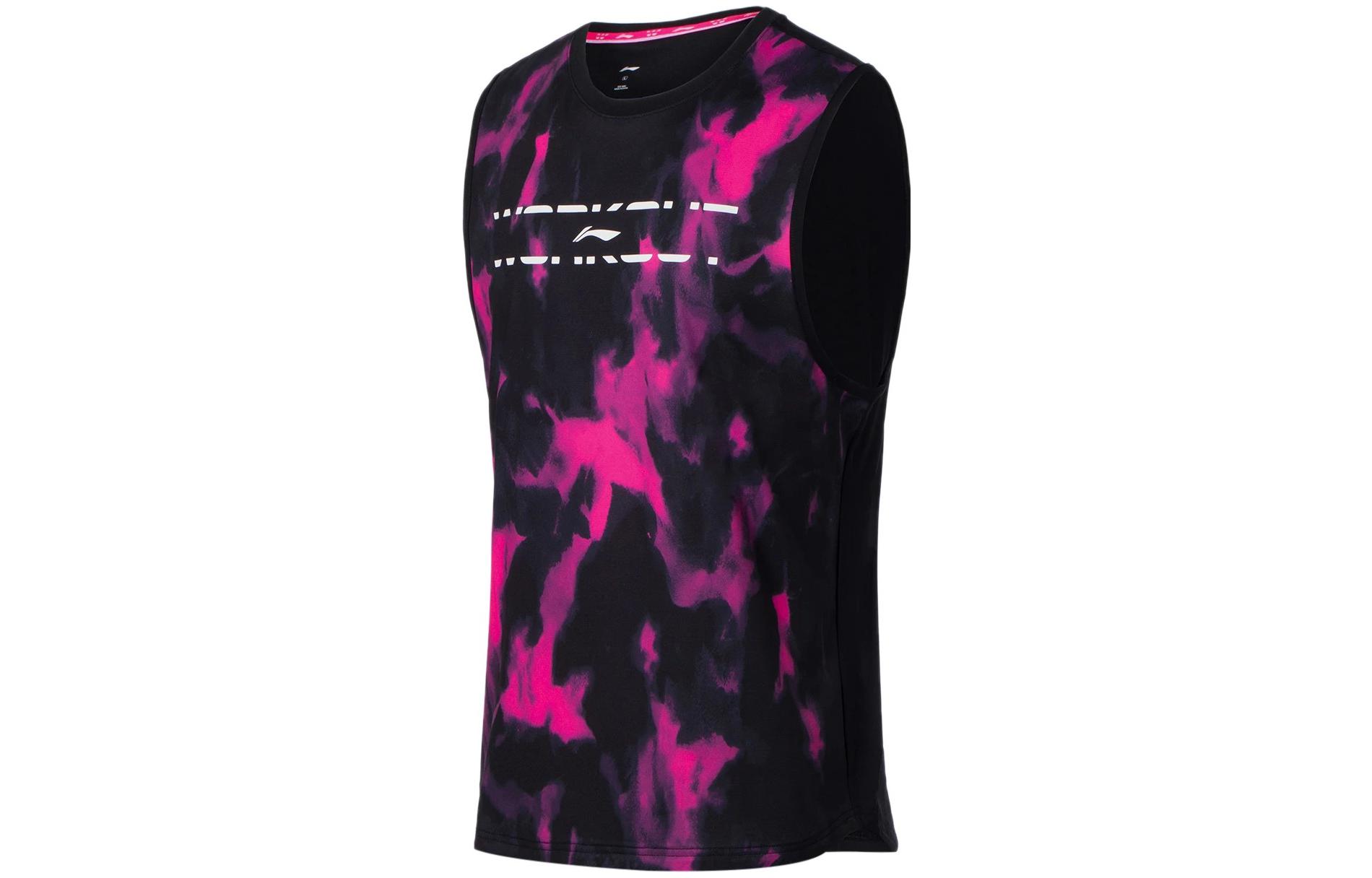 Li Ning Tank Top Men s Black Pink AVSS017-2 XL