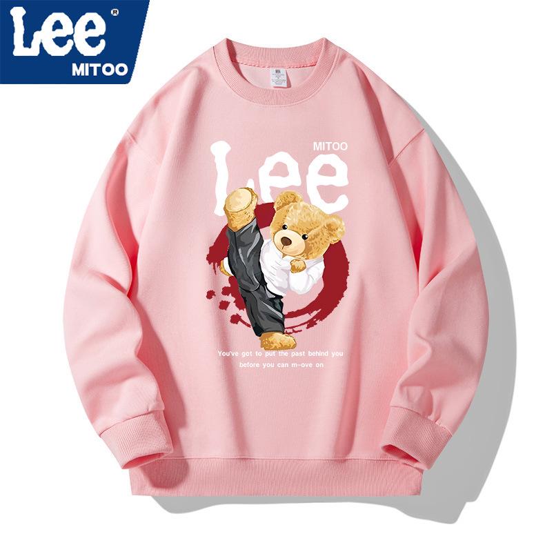 2025 Lee & Mitoo Unisex American Streetwear Fleece Long Sleeve Top