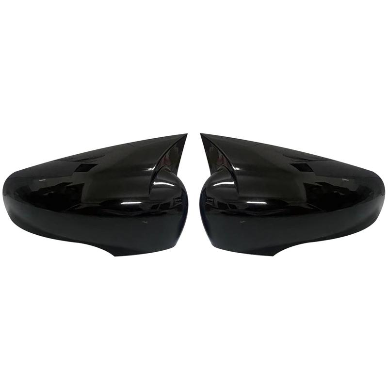 Glossy Black/Carbon Look Car Side Door Rearview Mirror Cover Cap For Renault Clio 4 Mk4 / Zoe / Captur 2012- Mirror Case