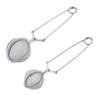 Stainless Steel Tea Infuser with Handle Mesh Snap Ball Tea Strainer Reusable Metal Tea Steeper with Tong Pincer for Loose Tea Herbs Spices