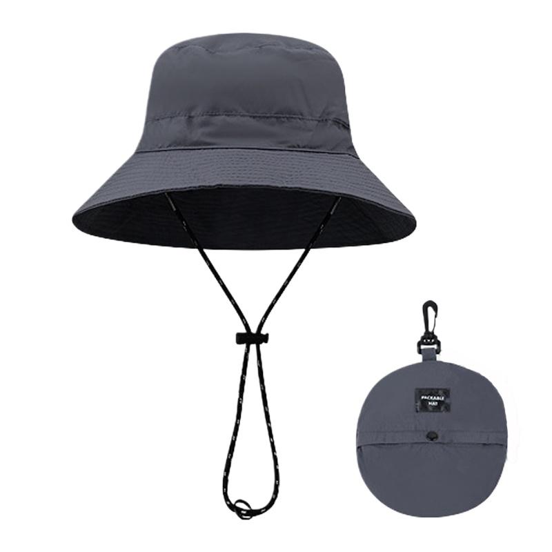 Men and Women Pocket Fishermans Hat Outdoor Use Quick-Drying Water Resistant Breathable Sun Hats Foldable Camping Hiking Mountaineering Buck