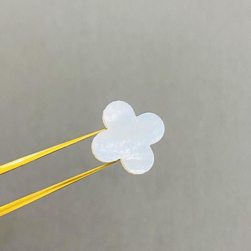 CNC S925 Silver & 18K Gold Four-Leaf Clover Five-Flower Bracelet Necklace, Non-Fading.