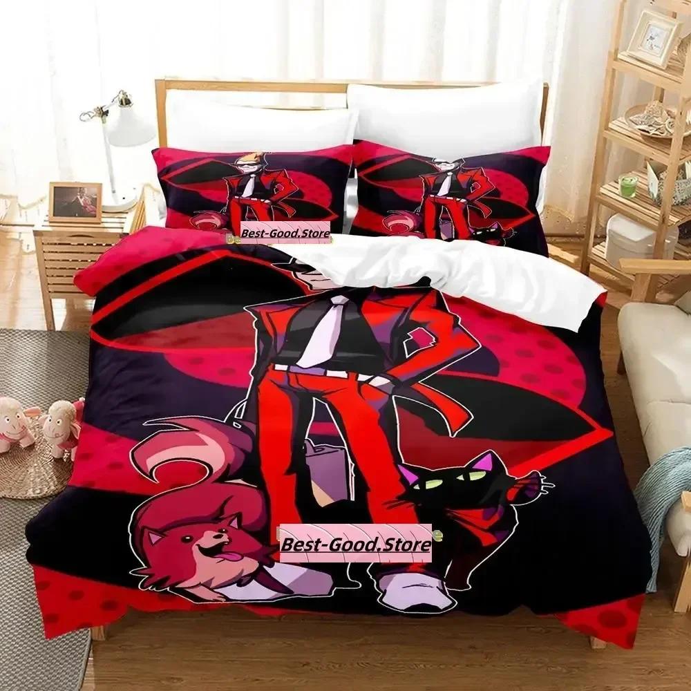 Game Ghost Trick Bedding Set Printed With Pillowcase Bed Duvet Cover Soft Single Double Queen Super King Size Adult Kid Bedroom