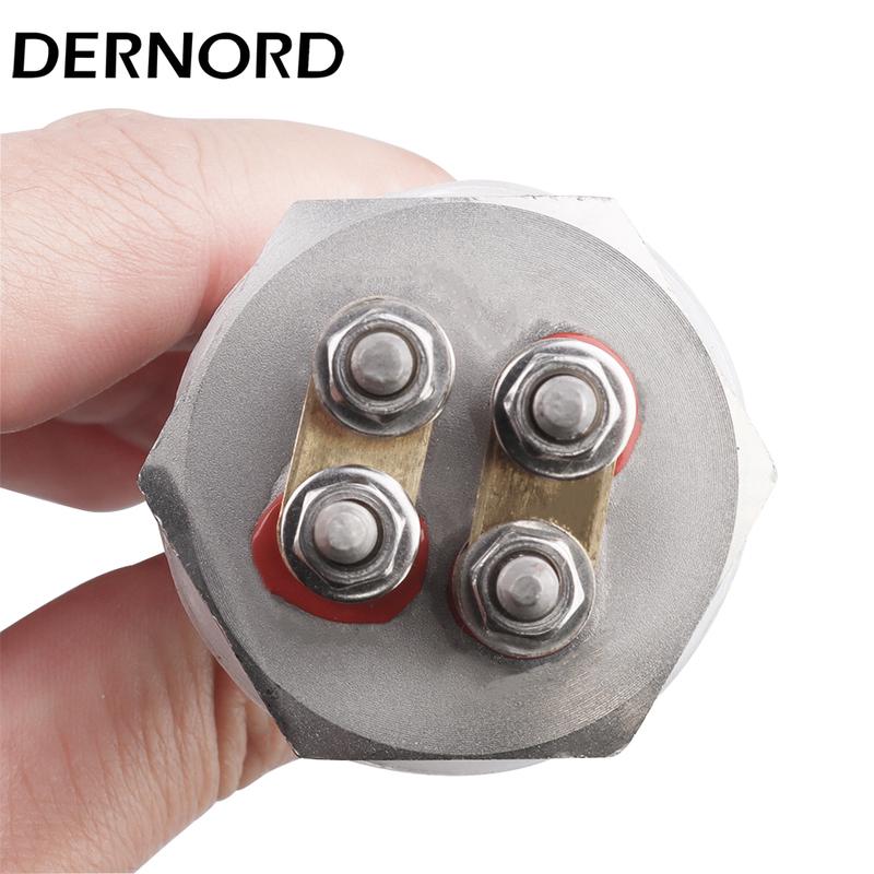 DERNORD 12V 24V 36V 48V Water Immersion Heater 1Inch NPT Thread Electric Heating Tube 304SUS