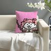 BBattle Cats Anime Kissenbezug Natürliche Leinen Bio-Stoff Doppelseitiger Druck Sofa Heimdekoration Kissenbezug