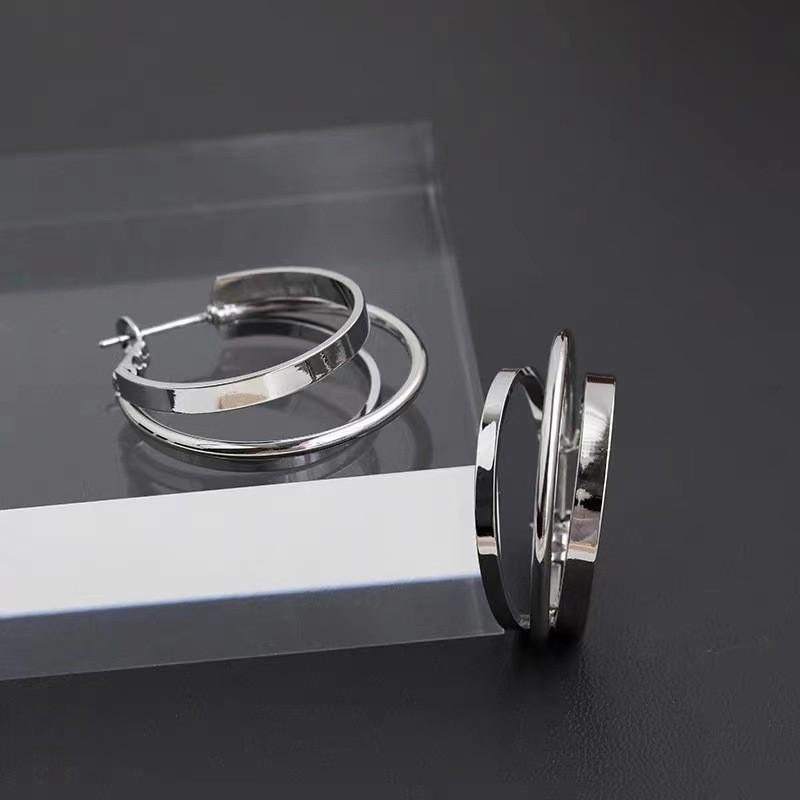 2022 Trend Multi-Layer Circle Earrings: Retro French Hoop & Stud Jewelry for Women