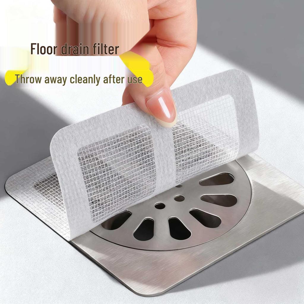 Bathroom Floor Drain Hair and Insect Filter - Anti-Clogging Sticker Screen