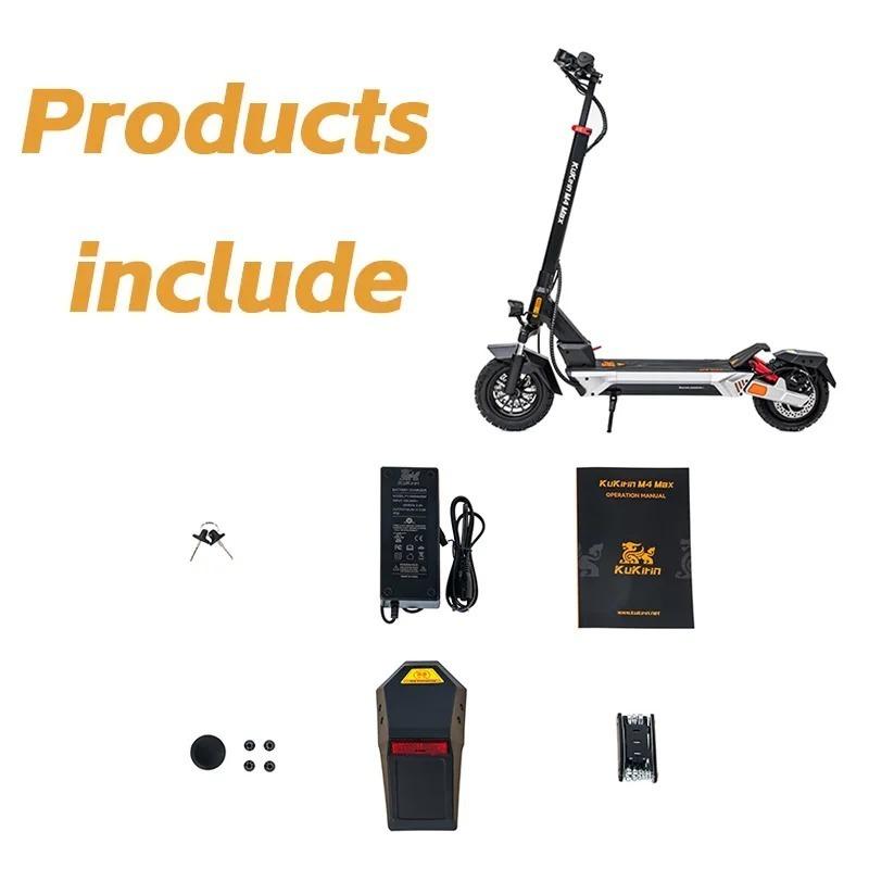 KuKirin M4 MAX Electric Scooter 800W Motor 48V18.2Ah Battery 10 Inches Tires 45km/h Max Speed 64km Range E-Scooter For Aldult