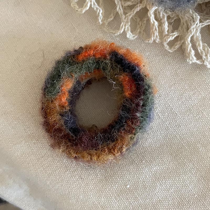 High Elasticity Ombre Mohair Seamless Hair Tie for Women's Bun & Ponytail