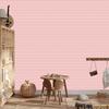 Zigzag White and Coral Wallpaper for Living Room and Bedroom 50x1000