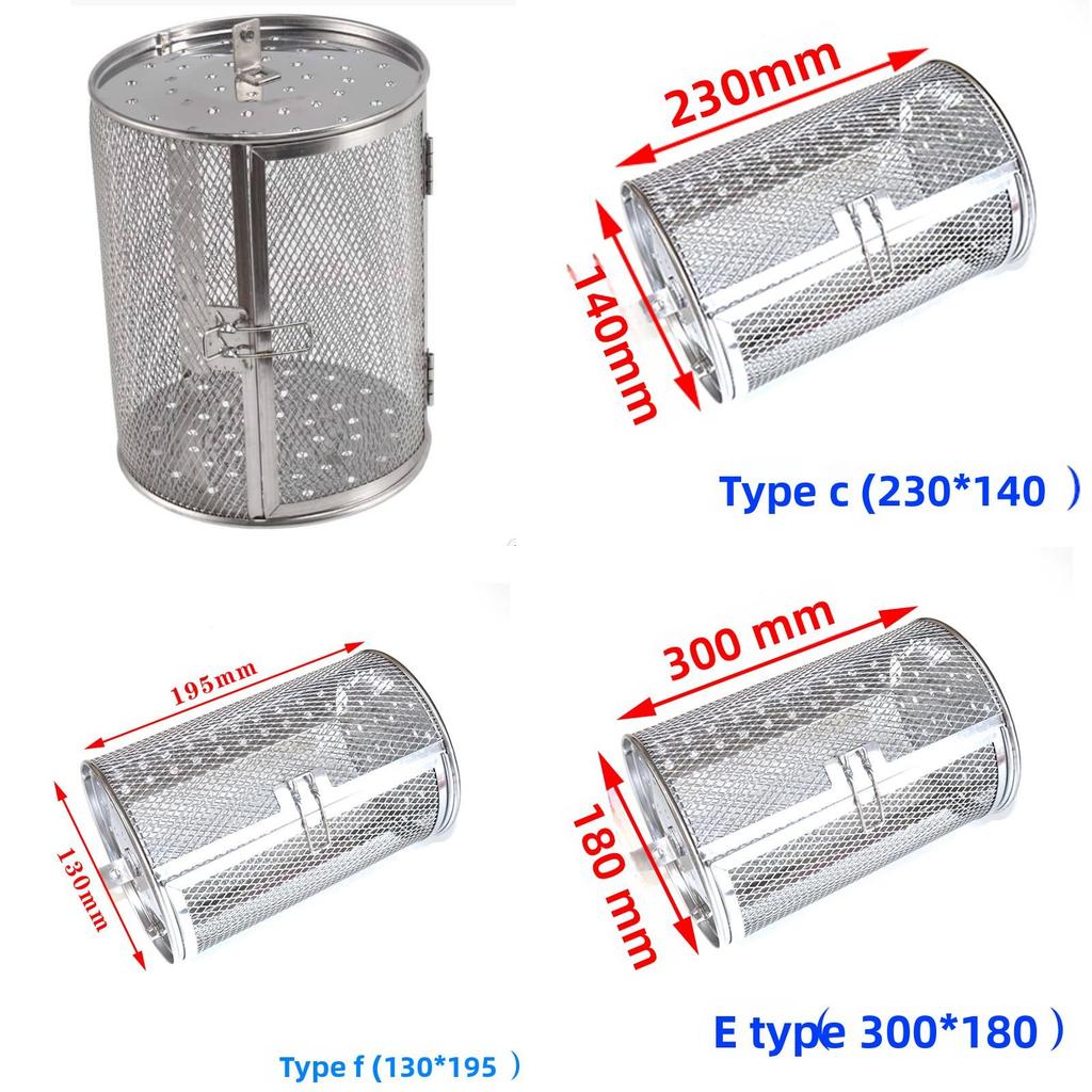 Modern Stainless Steel Roasting Basket With Removable Design For Oven Nut And Seed Preparation