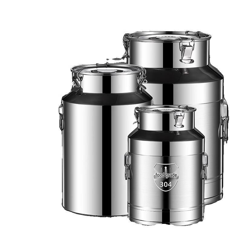 Lianmei 304 Stainless Steel Sealed Storage Bucket 15L