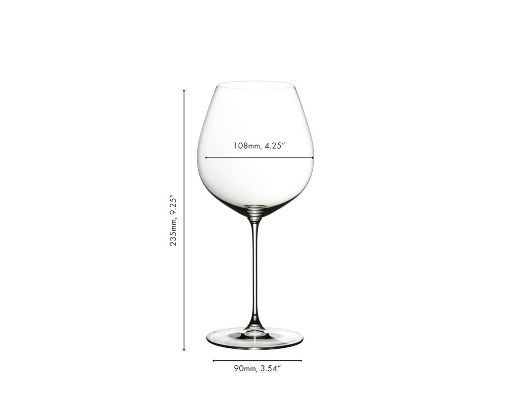 Authentic RIEDEL Veritas Red Wine Glasses, Pair, 705ml, Old World Pinot Noir, 6449/07