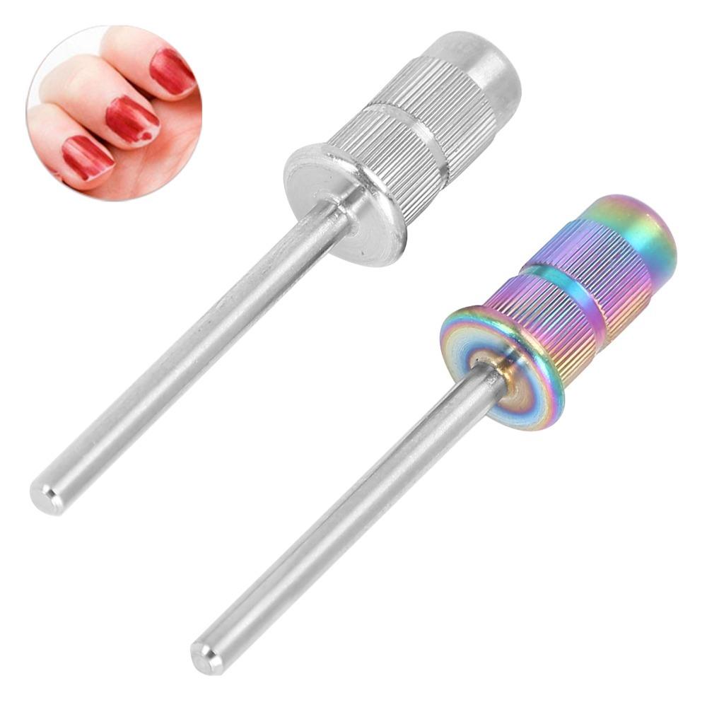 2pcs Professional Nail Mandrel Bit Stainless Steel Nail Drill Bit  Salon Professional Use