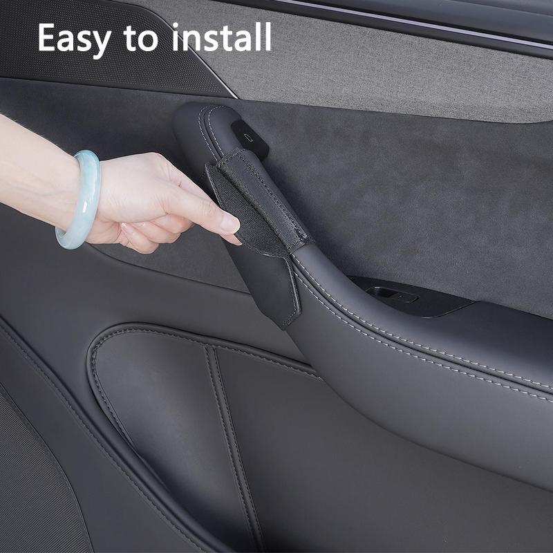 Türgriff-Innenabdeckung für Tesla Model 3 / Y Juniper 2025 Leder Türgriff-Abdeckung Kratzfestes Zubehör