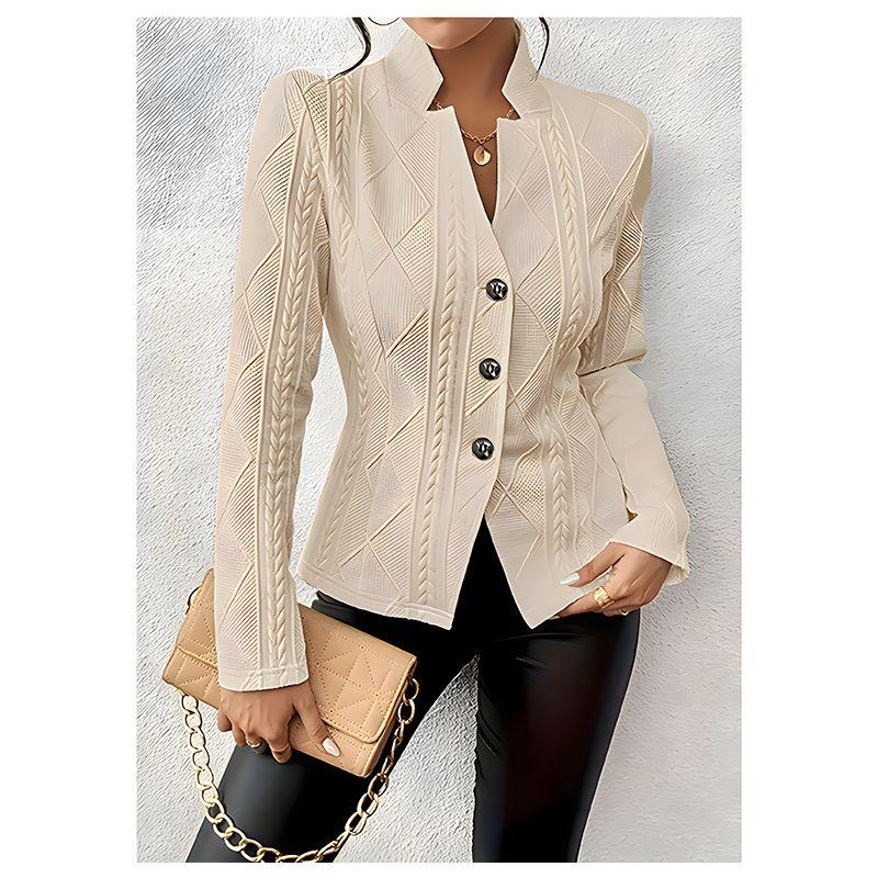 

Мода Фэнчунь Осень и Зима Женское Ретро Принт Длинный Рукав Короткое Пальто Силуэтное Универсальная Повседневная Куртка Локомотив Кардиган Apricot color XL