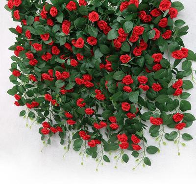 Plantă suspendată artificială cu viță de trandafiri pentru decor interior