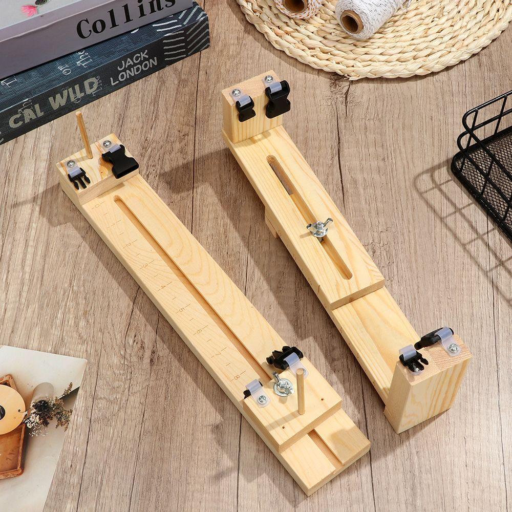 2 Styles Wristband Maker DIY Bracelet Knitting Tool Jig Bracelet Maker Wood Paracord Making Wristband Knitting Tool