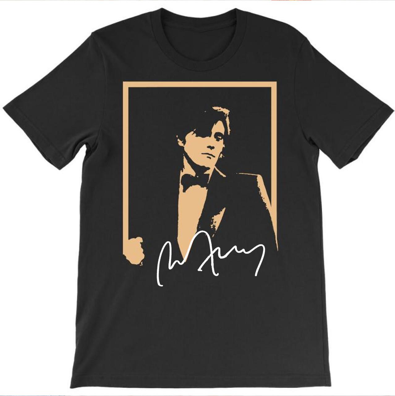 Bryan Ferry NEW T-shirt Black Short Sleeve All Sizes TD187 XXXL