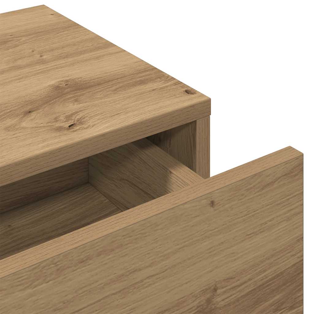 Wandregal mit Schubladen Artisan Eiche Optik 60 x 26,5 x 15 cm