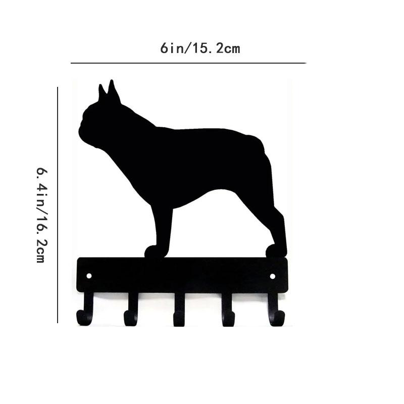 

Вешалка для ключей и поводка в виде французского бульдога - 9/6-дюймовая металлическая настенная держатель для ключей, вешалка для полотенец, идеальный подарок для любителей собак M жёлтый