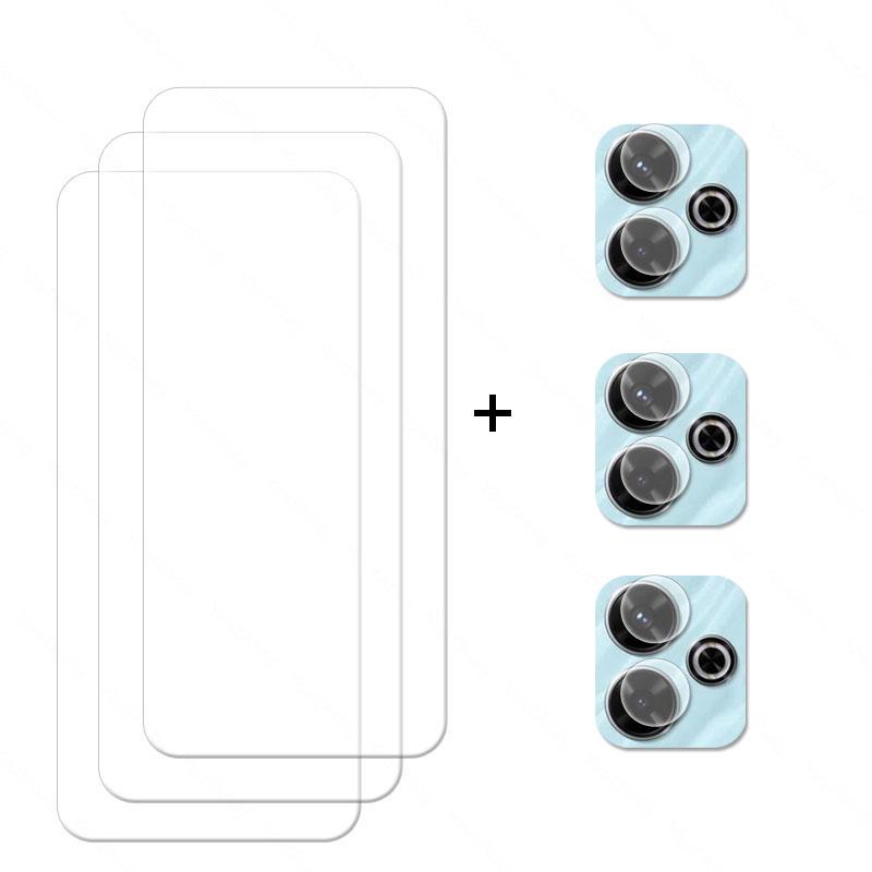 For Xiaomi Redmi 13 Glass Redmi 13 Tempered Glass Phone Screen Protector Tempered Film 9D Camera Film Xiaomi Redmi 13 Glass