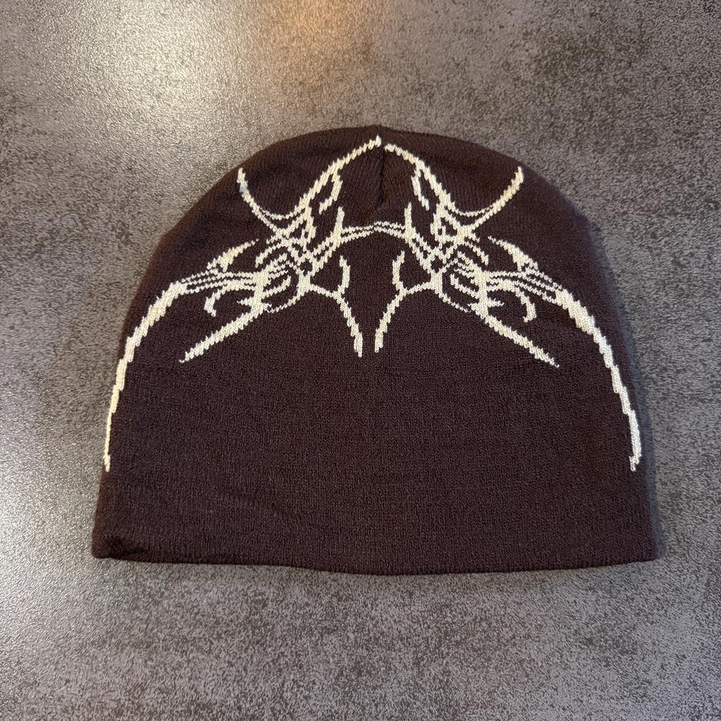 Skull Style Street Letter Beanie With No Brim For Winter And Fall Outfits Urban