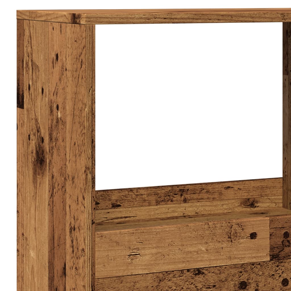 Bookshelf Vintage Wood Look 100 x 33 x 155.5 cm Engineered Wood