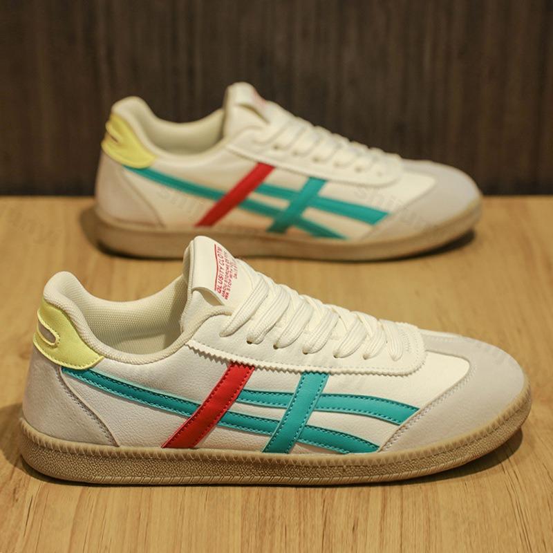 Fashion Men Sneakers PU Leather Fashion Casual Running Shoe Lace-up Men Tennis Skateboard Shoes Luxury Designer Zapatillas De Hombre