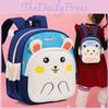 Adorable Cartoon Kids Backpack Oxford Cloth Lightweight And Comfortable