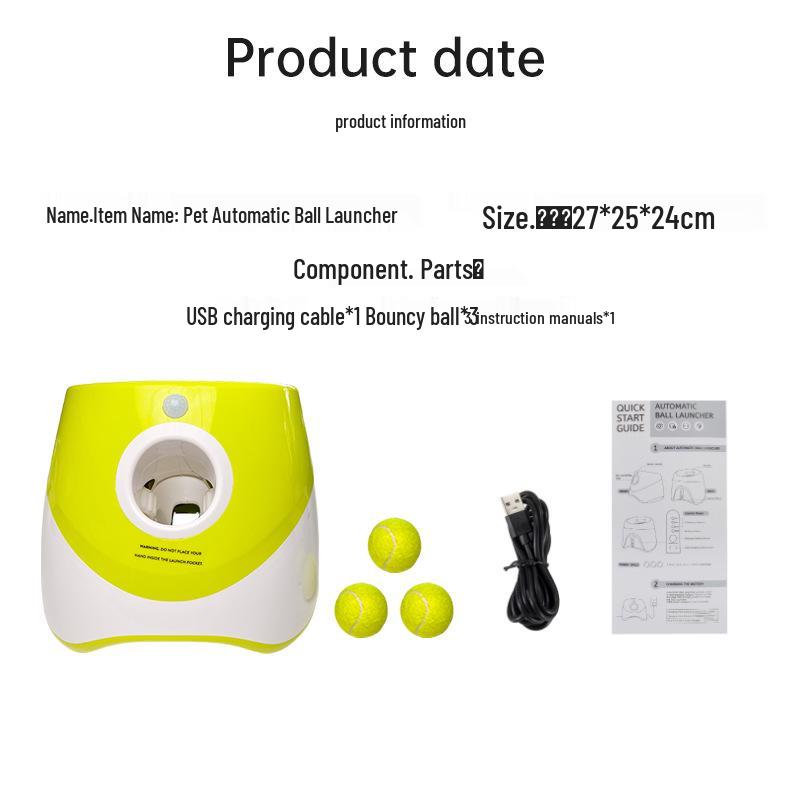 Automatic Pet Dog Tennis Ball Launcher Toy