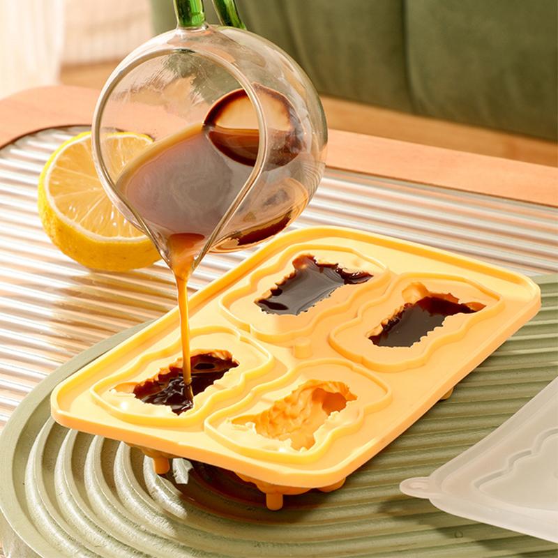 Løve Iskubeform Løve Pagode Silikonform Isgitter Kaffe Melk Te Kjøleverktøy Tegneserie Iskubeformer Kjøkkenredskaper