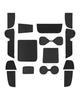 LANGBEAN Honda Vezel Interior Rubber Door Pocket Scratch and Noise Interior Vezel Custom Set of 15 RV-specific Mats, Non-Slip Mats, Prevention, Parts,