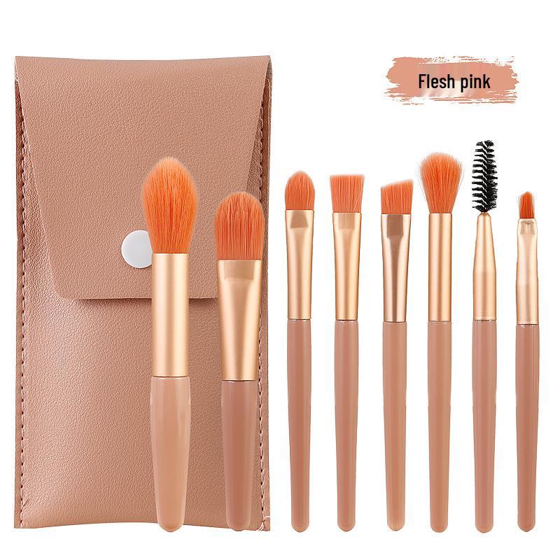 8-Piece Soft Bristle Makeup Brush Set: Eyeshadow, Setting Powder, Blush, Beauty Tools