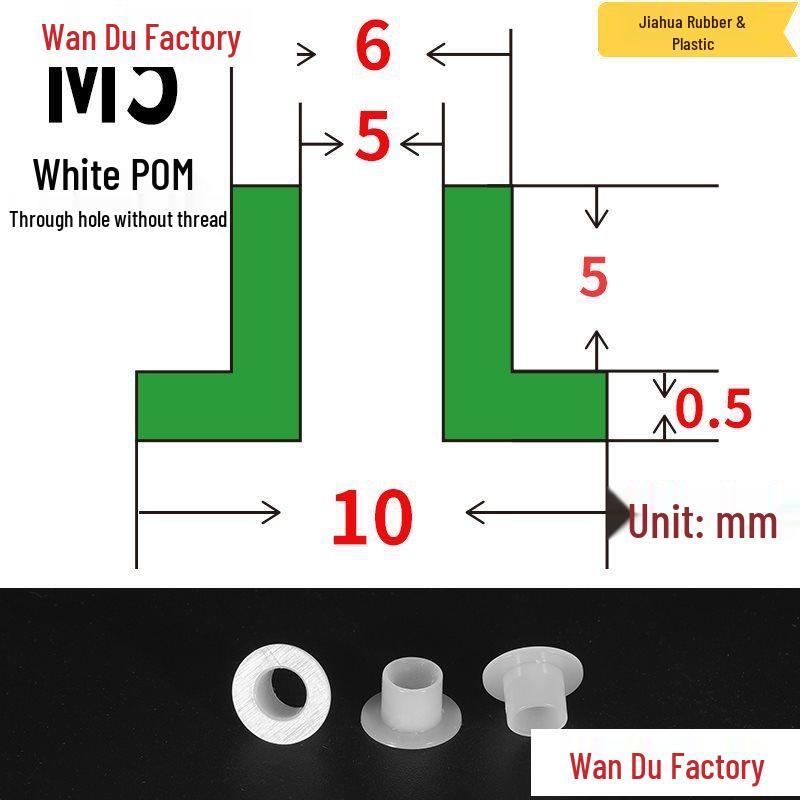 T-Shaped Nylon Insulating Bushing Spacer for M3-M35 Threads