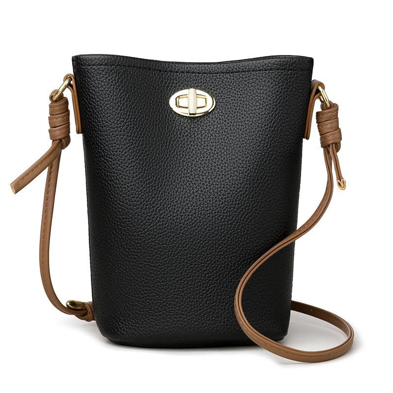 IELGY All-Match Bucket Bag Fashion Commuter Messenger Shoulder Bag