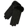 Autumn and winter suede gloves women's warm touch screen gloves imitation Rex rabbit hair mouth piled thickened cold-proof gloves