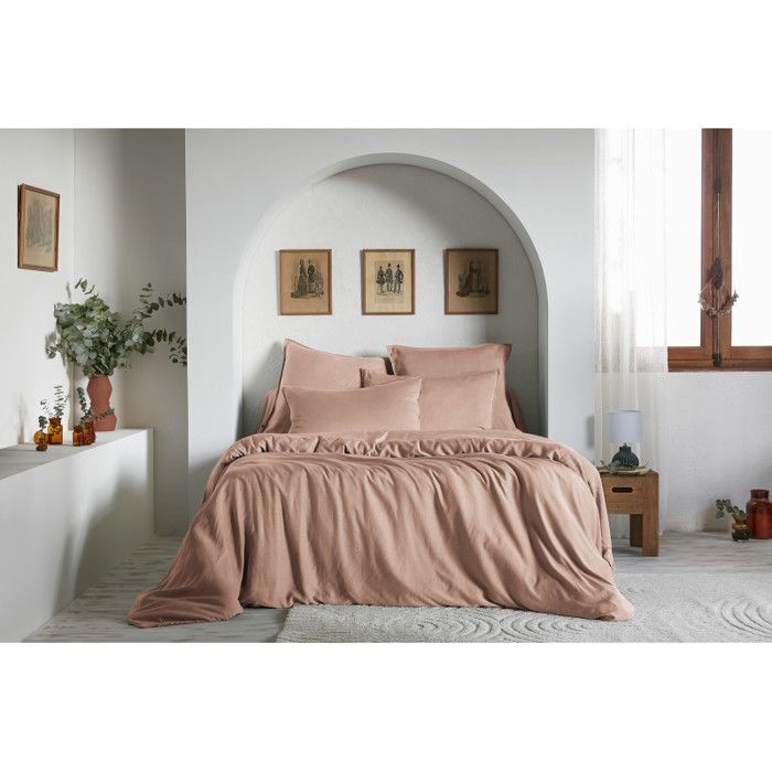 Duvet Cover "Lysandre" All Sizes "Lyocell" The Butterfly Effect - Lysandre Blush - Duvet Cover 240 X 220 Cm