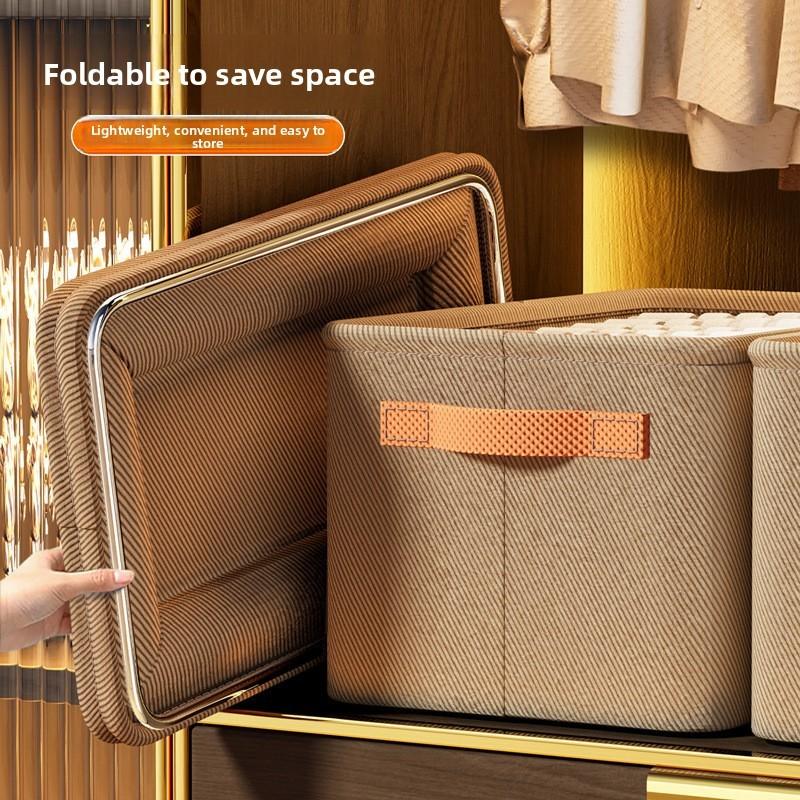Clothes Storage Bin With Foldable Design For Bedroom Organizing And Home Storage
