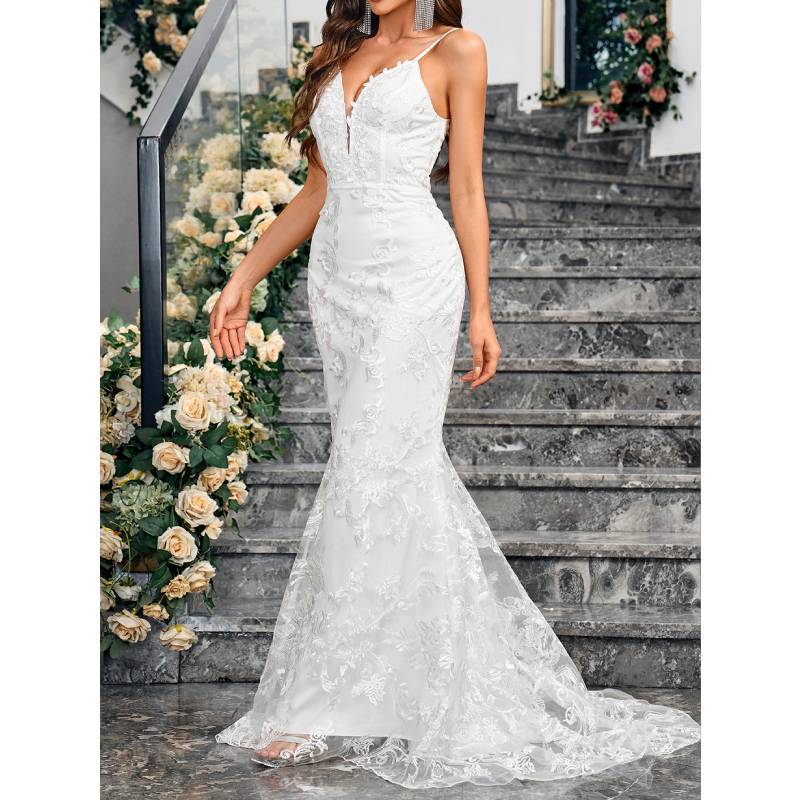 Elegant Satin Polyester Mermaid Evening Dress With Zipper For Formal Events