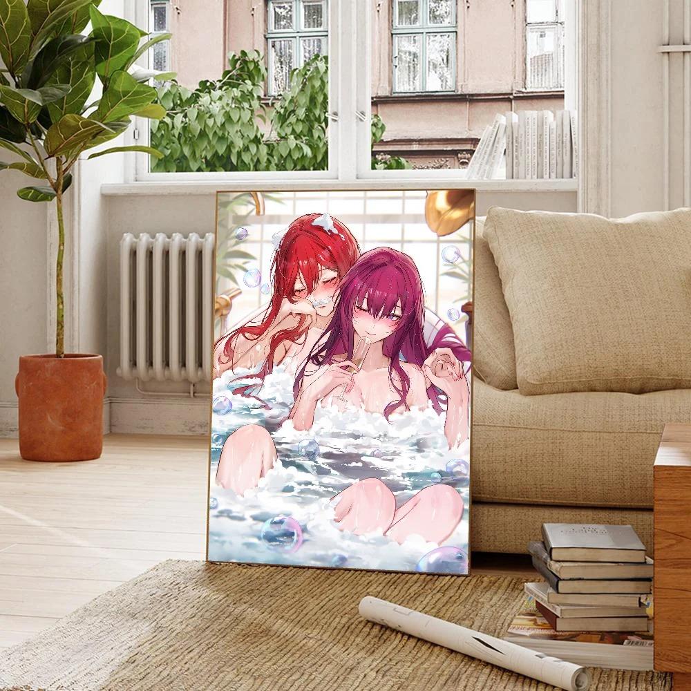 Honkai Star Rail Himeko Anime Girl Game Poster Home Living Room Bedroom Bar Restaurant Cafe Art Painting Decor