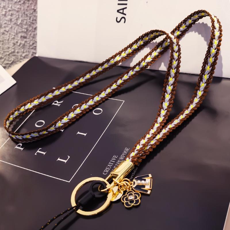 

Long Phone Lanyard Anti Lost Lanyard Strap Universal Detachable with Ornaments Neck Cord Phone Safety Tether Keychain Chain Rope