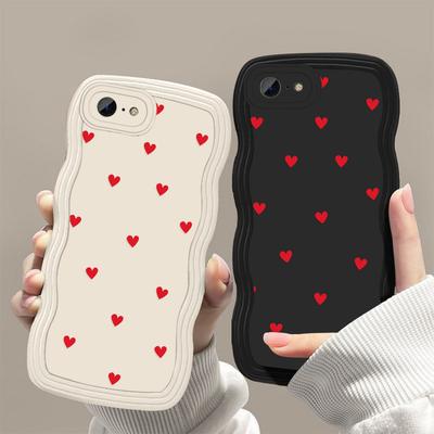 Love Heart Wave Phone Case For iPhone 6s Case iPhone 8 SE  7 Plus 16 Pro Max 11 13 15 14 12  Silicone Shockproof Cover Funda