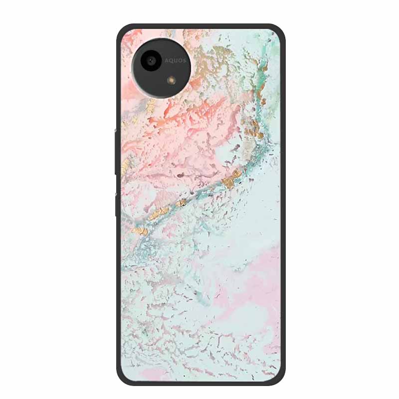Case For SHARP AQUOS WISH4 Marble TPU Soft Silicone Back Cover SharpSmartphones SH-52E Phone Cases Protector Mica Painted Capa
