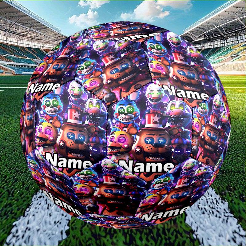 Custom Name Personalized Five Nights At Freddy's Print Size 5 Soccer Ball Training & Match Football, for Team, Kicking, Gift for Football