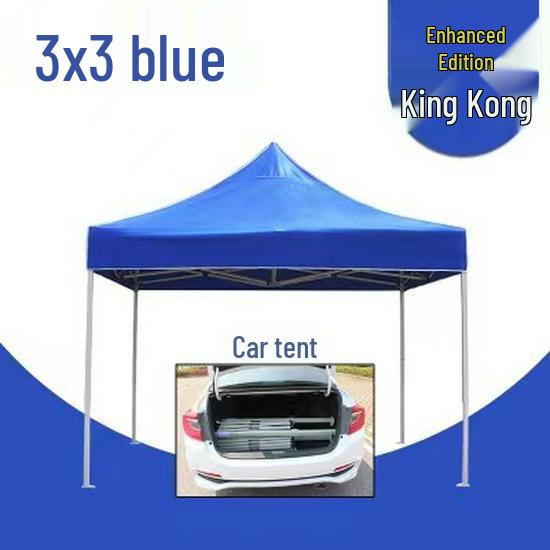 Large Telescopic Outdoor Advertising Tent: Folding Rainproof Canopy and Sunshade with Four-Legged Design
