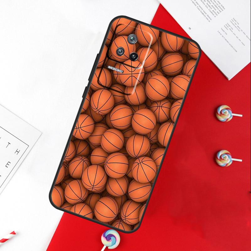 Basketball Ball Cover For Xiaomi 14T 11T 12T 13T Pro 13 14 15 Ultra POCO X7 Pro X3 X5 X6 F5 F6 M6 Pro Case