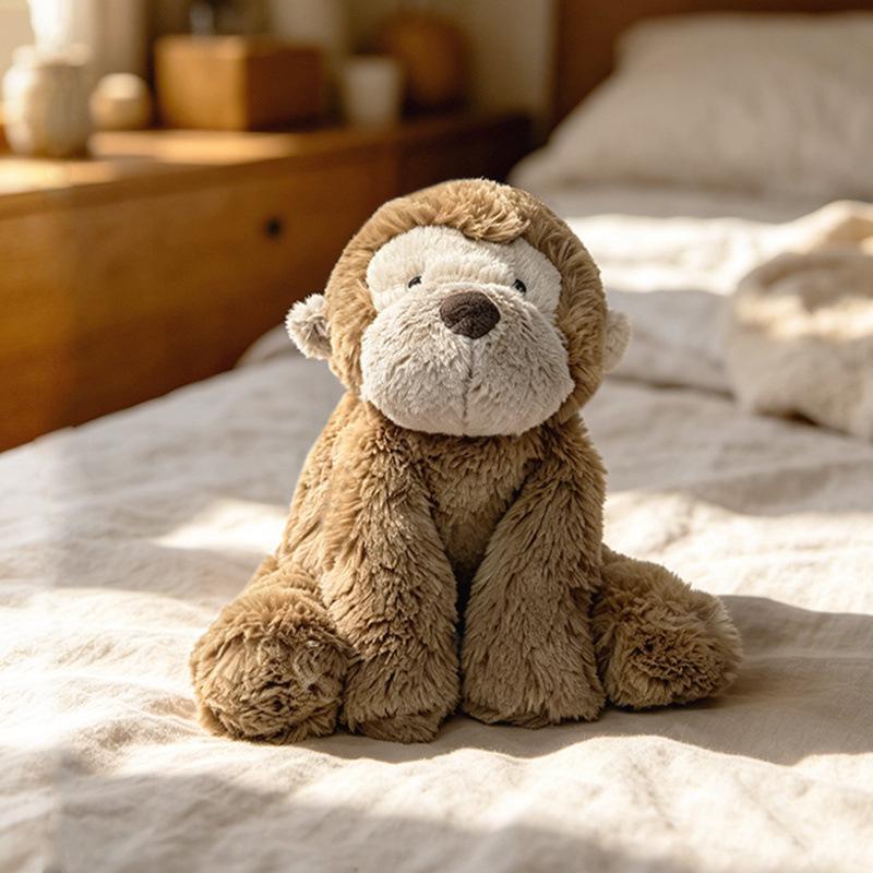 PAPA Elephant & Monkey Plush Toys - Cute Zoo Series Comfort Toy Ornament